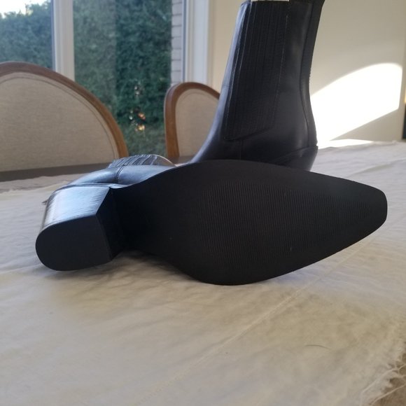 Mango Western Leather Ankle Boots - Picture 4 of 6